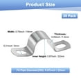 thumbnail image 3 of Uxcell 20-Pack Abrazaderas de Conducto, 7/8" Abrazadera de Tubería Rígida de Acero Inoxidable 304 M22 Soporte de Tubería para Fontanería, 3 of 7