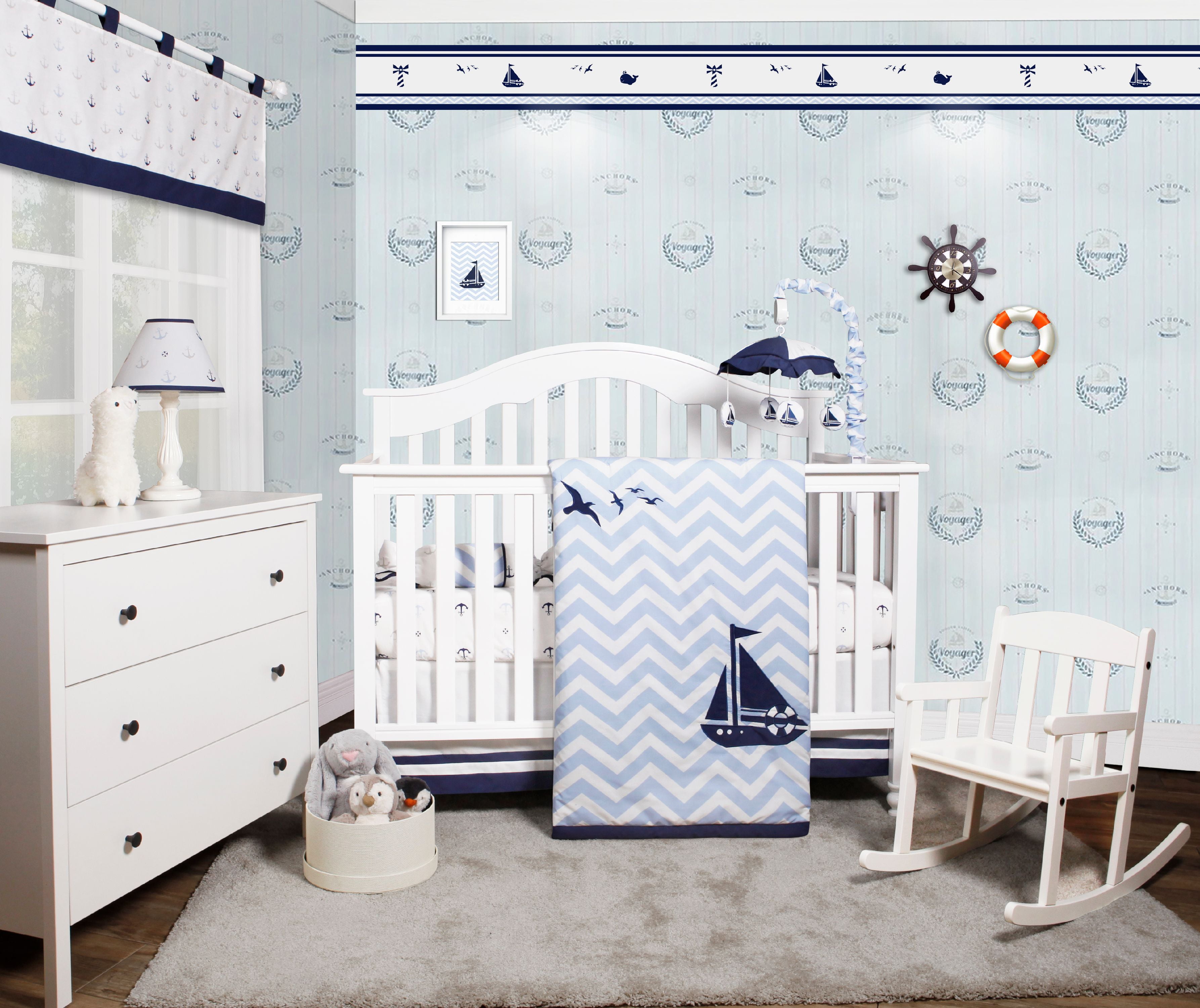 nautical crib bedding walmart