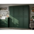 thumbnail image 2 of Palace Imports 100% Solid Wood Kitchen Pantry Storage Cabinet with Solid Doors, Adjustable Shelves and 2-Drawers, Green, 2 of 6