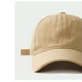 thumbnail image 2 of Baseball Cap Adjustable Size Cotton Hat for Running and Outdoor Activities Set of 3 Khaki Coral Lavender, 2 of 6