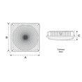thumbnail image 2 of Luminario PLUSRITE LED CANOPY Slim 59W 4000k Dimeable PLUSRITE CANOPY LED SLIM 59W, 2 of 3
