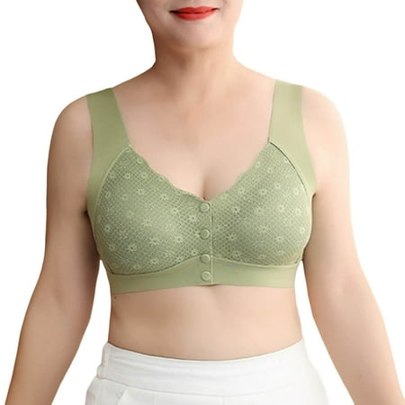 XJDJHC Everyday Bras For Women Middle Age And Elderly Ladies Cool Summer Seamless And Steel Rimless Oversized Tank Top Style Bra Underwear Comfort
