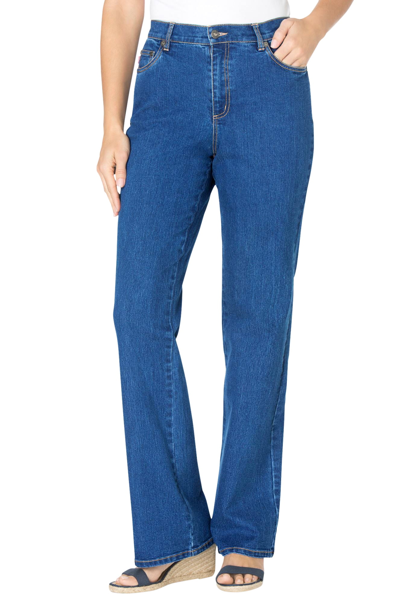 stretch bootcut jeans plus size