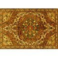 thumbnail image 1 of Ahgly Company Machine Washable Indoor Rectangle Persian Yellow Traditional Area Rugs, 8' x 10', 1 of 4