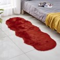 thumbnail image 1 of Alfombra de sofá de lana de imitación, alfombra para piso, cojín de lana de imitación, alfombra para ventana salediza, alfombra antideslizante para sala de estar y dormitorio, 1 of 6