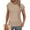 Khaki, variant on TAGOLD Womens Plus Size T-Shirt,Summer Short Sleeve Blouse Tops for Womens,Women Sexy Short Sleeve Sequins Loose Polluer Solid V-Neck Blouse Shirt