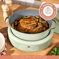 thumbnail image 3 of Beautiful 10-in-1, 8 Qt Multi-Cooker with Bamboo Steamer Insert, 7 Preset Functions, and EverGood Ceramic Nonstick Coating, Sage Green by Drew Barrymore, 3 of 17