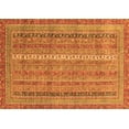 thumbnail image 1 of Ahgly Company Indoor Rectangle Abstract Orange Modern Area Rugs, 5' x 8', 1 of 4