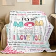 thumbnail image 3 of to My Mom Blanket, Christmas Birthday Gifts for Mom, Mom Gifts for Birthday Mothers Day, Mom Birthday Gifts from Daughter Son, Gift for Mom, 3 of 6