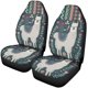 thumbnail image 1 of Adorables fundas para asientos delanteros de automóvil con flores de llama y alpaca solo para mujeres y hombres. Protección del asiento envolvente para v, 1 of 5