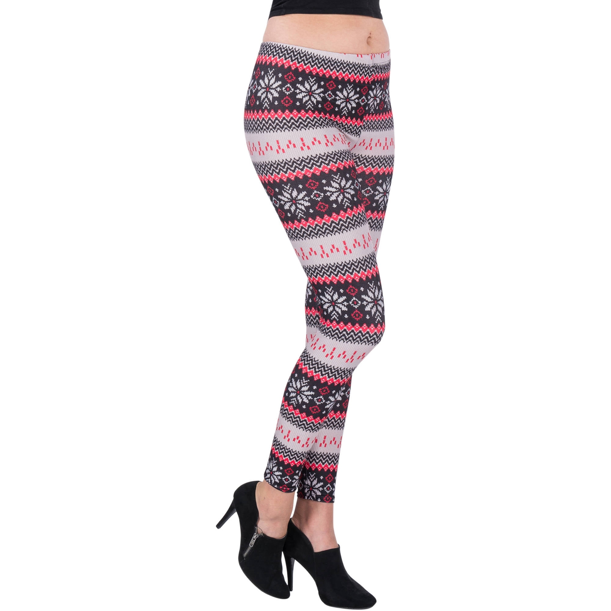 Women's Crystal Design Full Length Stretchy Leggings