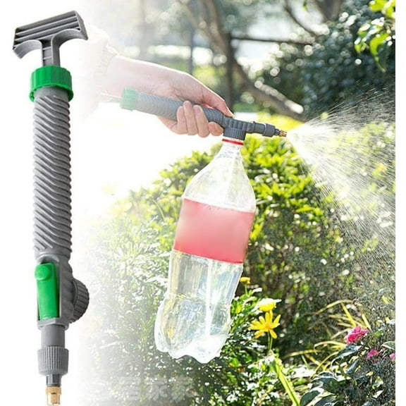 DEXIMRO 1PCS Adjustable Drink Bottle Sprayer,High Pressure Air Pump Manual Sprayer,Portable Magic Sprayer,Bottle Cap Sprinkler,Garden Watering Tool for Watering and Spraying Fertilizer
