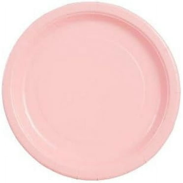 Party Color Paper Plates Pink 9" 40 Count