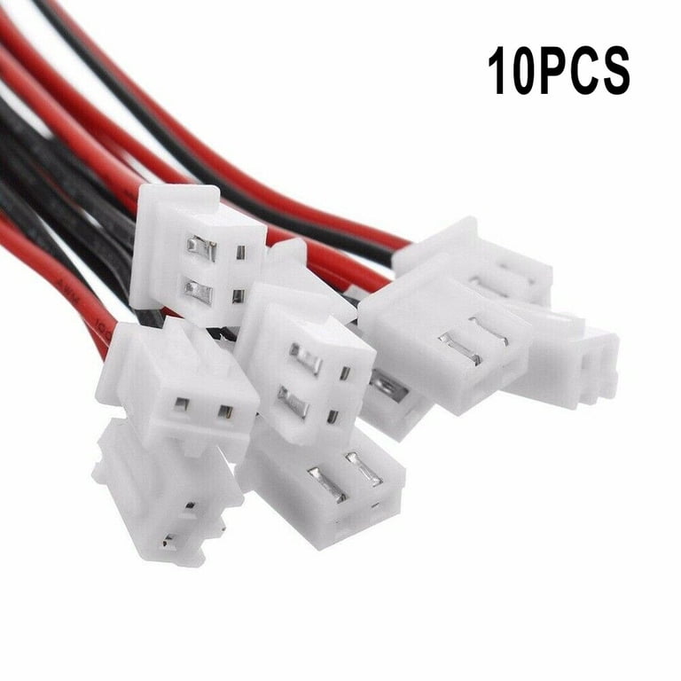 2x JST-XH 4S 5-pins Balancerkabel Verlengkabel - 30 Cm, 24AWG Siliconen Kabel - XH-stekker Naar Bus - Geschikt Voor Lipo Accu, Oplader IMax - Verguld, Hoge Kwaliteit