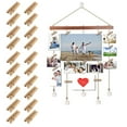 thumbnail image 1 of Soporte Para Fotos De Pared Con Clips, Estante De Exhibición De Fotos Colgante Con Colgantes De Cristal, Organizador De Fotos Para Sala De Estar, Dormitorio, Hotel, Cafetería Moyic HA019874-00, 1 of 7