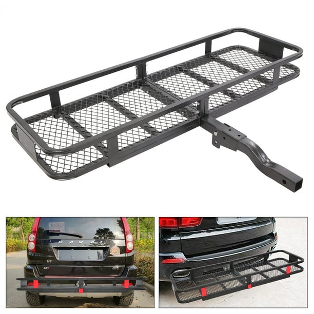 iRerts Car Folding Cargo Carrier, Hitch Mount Cargo Carrier with Net