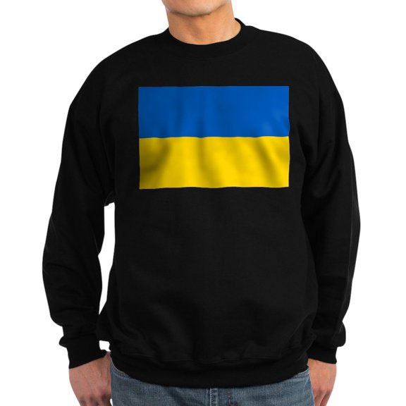 CafePress - Ukraine Flag Sweatshirt - Classic Crew Neck Sweatshirt