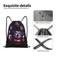thumbnail image 4 of Pofeuu Five Nights At Freddy'S Sac à Cordon Résistant à l'Eau 210D Design Compact Pliable Gym Yoga Essentiels de Voyage Léger Sac à Main-Moyen, 4 of 6