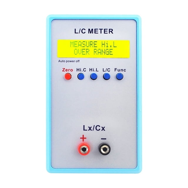 Handheld L/C Meter Inductance Capacitance Meter Digital Bridge LCR Table Yellow LCD Display Inductance Capacitance Meter ,Easy to Use