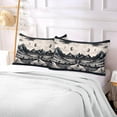 thumbnail image 6 of GZHJMY Retro Gray Scenery Plush Pillow Case,Zippered Bed Pillow Pillowcases,Super Soft and Cozy Pillowcase Covers for Sleep - King Size 20x40in Home Decor, 6 of 7