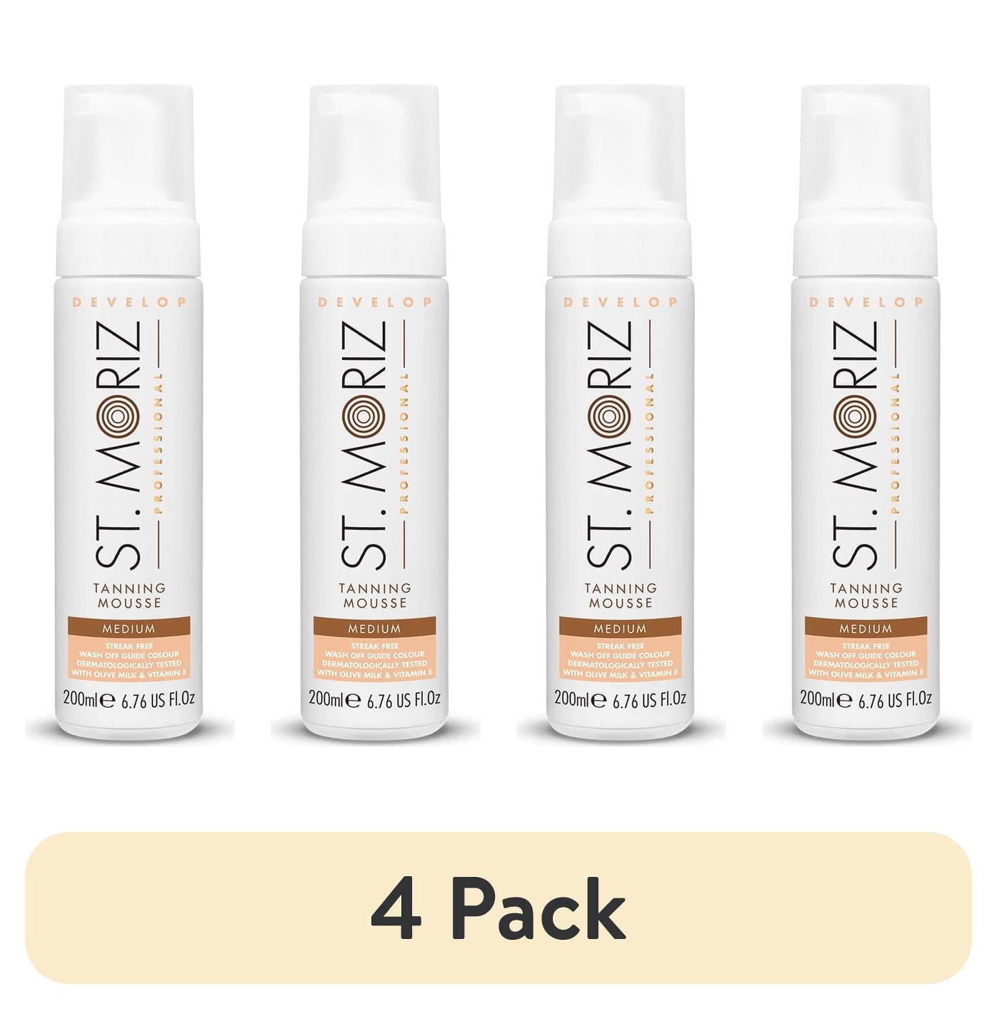 (4 pack) St Moriz Professional Tanning Mousse Medium, 6.76 fl oz