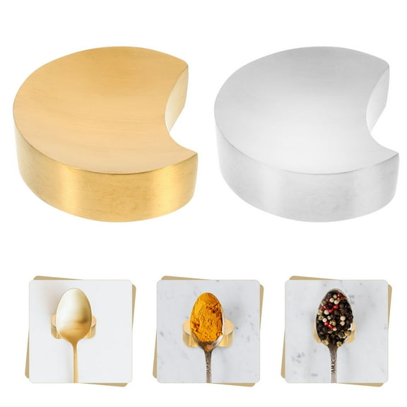 GOOHOCHY Set of 2 Countertop Spoon Rests and Organizer for Kitchen Convenience