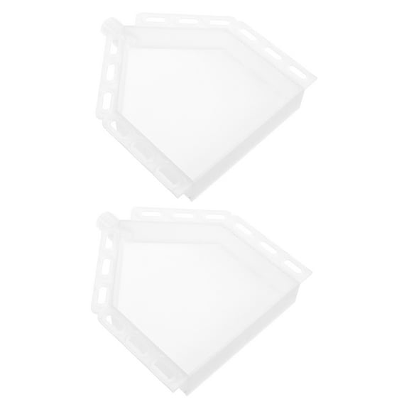 WRITWAA 2Pcs Weather Resistant Plastic Ac Drip Pan for Home with Easy Installation
