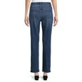 thumbnail image 5 of Time and Tru Women’s Mid Rise Straight Jeans, 29" Inseam for Regular, Sizes 2-18, 5 of 6