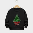 thumbnail image 1 of Cowsor Girls Sweatshirts Kids Cute Graphic Crewneck Pullover Tops Xmas Long Sleeve Holiday Shirts, 1 of 5