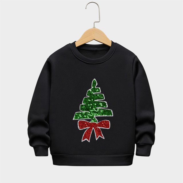 Cowsor Girls Sweatshirts Kids Cute Graphic Crewneck Pullover Tops Xmas Long Sleeve Holiday Shirts