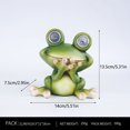 thumbnail image 3 of Solar Decorative Frog Lights, Outdoor Garden Statues for Yard Porch, Resin Material Solar-Powered Auto Light Up, Energy Saving & Perfect for Garden Decoration Gifts, 3 of 7