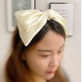 thumbnail image 3 of Ellison+Young Satin Bow Crown Headband, 3 of 7