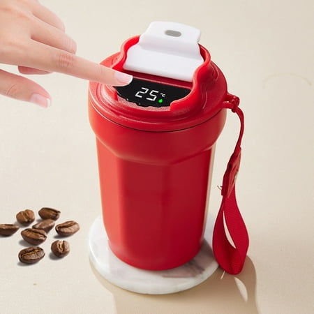 

Mlkoz Home Storage Organizer Mug Double Layer 500ML Vacuum Mini Insulated Mug 316 Stainless Steel Red Wine Mug Birthday Gifts