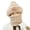 Khaki, variant on ZQUUVOU Womens Winter Knit Beanie Hat And Scarf Set Girls Cute Thick Fleece Lined Ski Hat Warm Skull Cap With Pom Black