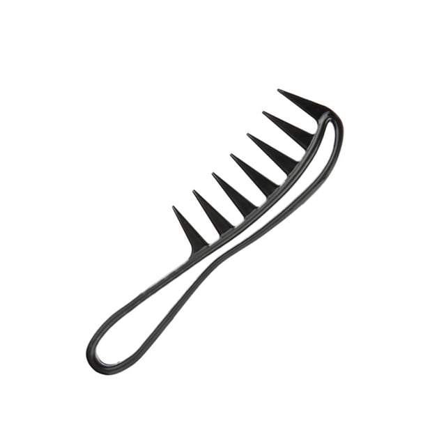 Qarigey Cepillo de pelo de anchos ABS, reemplazo de mano portátil, accesorios de cepillos de peluquería para salón hueco Cuidado del cabello Negro