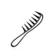 thumbnail image 2 of Minnieouse Cepillo de pelo de anchos ABS, reemplazo de mano portátil, accesorios de cepillos de peluquería para salón hueco Cuidado del cabello Negro, 2 of 6