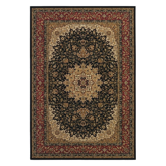 Couristan Izmir PowerLoomed Black Area Rugs 2' x 3'11"