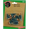thumbnail image 1 of Mini Pine Frosted christmas Trees for crafts - 8 ct1625 Tall, 1 of 3