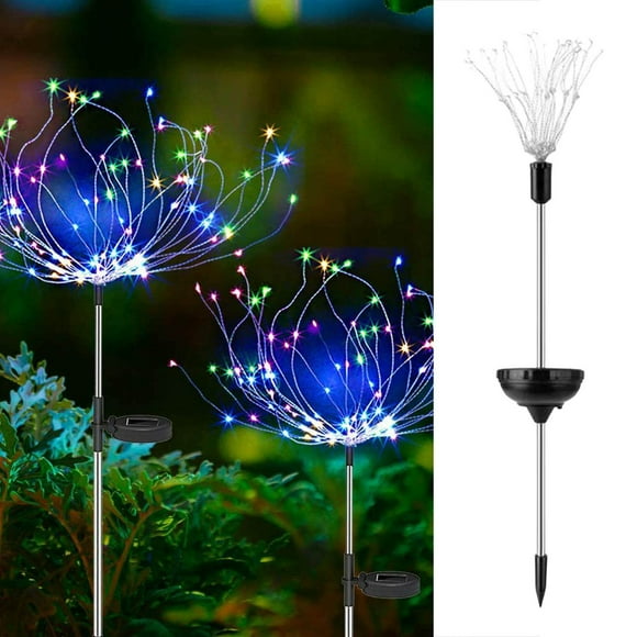 Boreal Craft 120 Solar Light Outdoor Globe Dandelion Lamp Garden Lamp Flash String Light Holiday Decoration Smart Light Bulbs That Work with Daylight Smart Light Bulbs Star Light Fixture for Bathroom