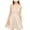 Gold, variant on TEEZE ME Womens Gold Glitter Zippered Sleeveless V Neck Mini Cocktail Fit + Flare Dress 3\4