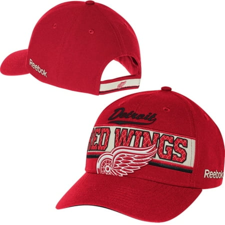Tomas Holmstrom Detroit Red Wings - Detroit Red Wings Reebok Face-Off Adjustable Hat - Red - OSFA