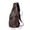 Brown, variant on FEOLGEHLY 3 Pack Faux Leather Sling Bags, Small Crossbody Bagss for Men Women, Shoulder Bags Backpack Chest Daypack with Earphone Hole Adjustable Strap for Hiking Outdoor Travel Daily Use, Khaki