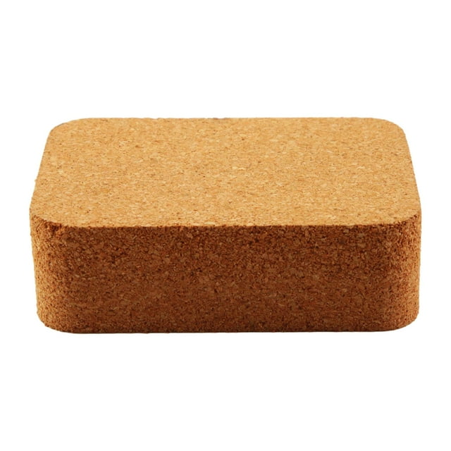 Bloque de Corcho Sunnimix Tabla de Cortar Artesanal de Cuero 10cm x 7cm x 3cm