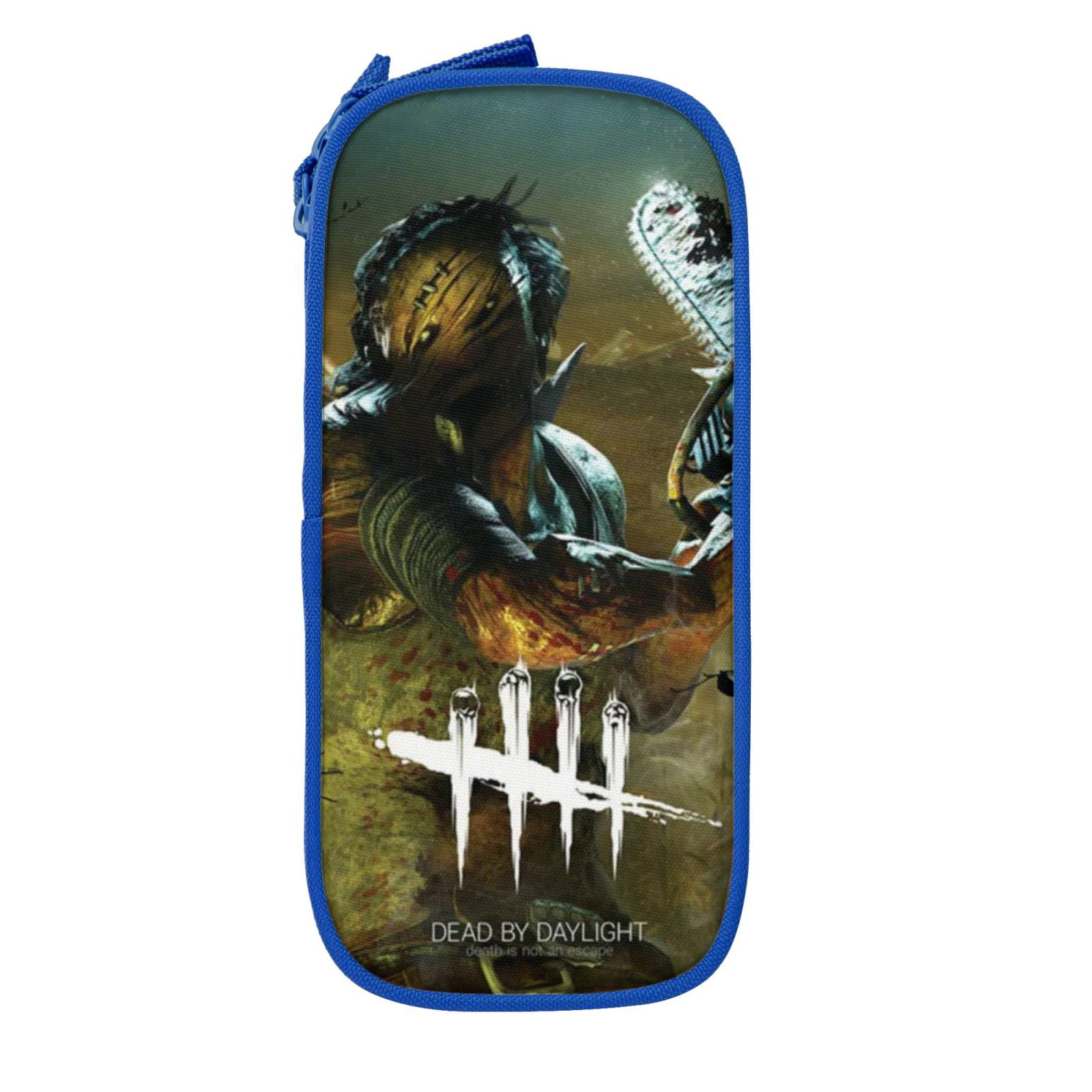 Dead By Daylight Dbd Pencil Case Large Capacity Pencil Pouch Pen Bag Office Stationery Organizer Travel Makeup Bag Blue