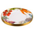 thumbnail image 5 of STP GOODS Vegetable Garden Enamel Serving Plate Set of 4 psc 11” (28 cm) Enameled Aluminum Round Dishes Dinner Plates for Appetizers Salad, 5 of 11