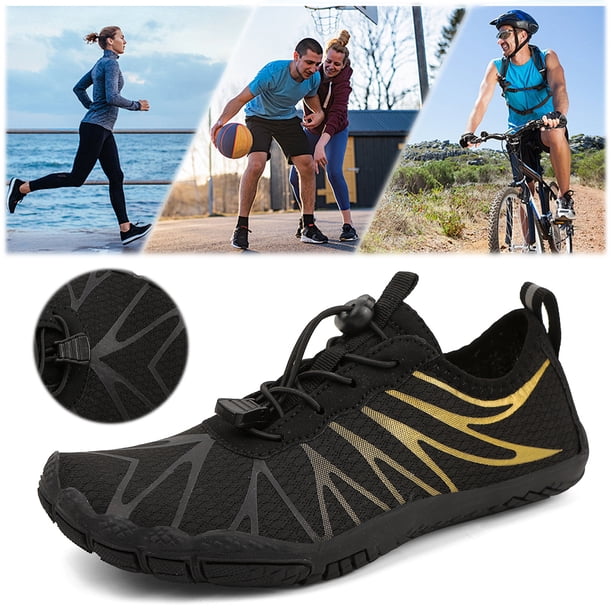 Zapatos Playa Atléticos Descalzos Con Punta Ancha Hombres Mujeres Drenaje