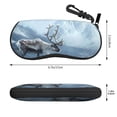 thumbnail image 2 of Vsdgher Winter Reindeer In Snowy Mountains Sunglasses Soft Case Neoprene Zipper Eyeglass Case, Zipper Portable Spectacle Cases for Men Women, 2 of 6