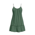 thumbnail image 5 of ZHYou Beach Cover Ups for Women with Spaghetti Strap Swimwear Summer Bikini Bathing Suit Comfy Lightweight Dresses Army Green S, 5 of 7