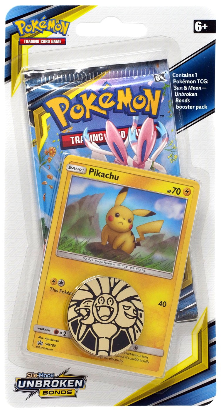 Pokemon & Moon Unbroken Bonds Pikachu Booster Pack (with - Walmart.com