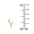 thumbnail image 2 of Precious Stars 14K Goldplated Sterling Silver Polished "Y" Charm With Goldfilled 1.5mm Cable Chain, 2 of 3